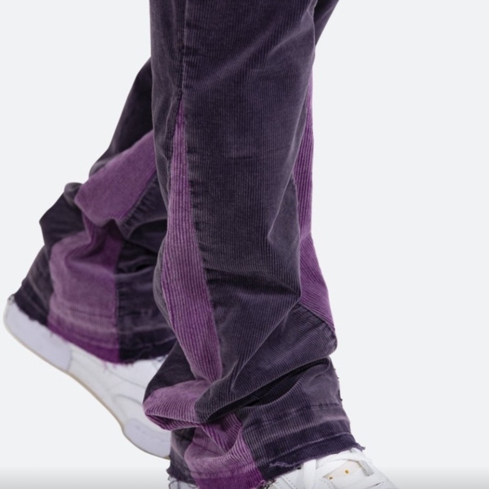 MNML Men’s Purple Corduroy Pants | B428 | Size 32 - Picture 3 of 7